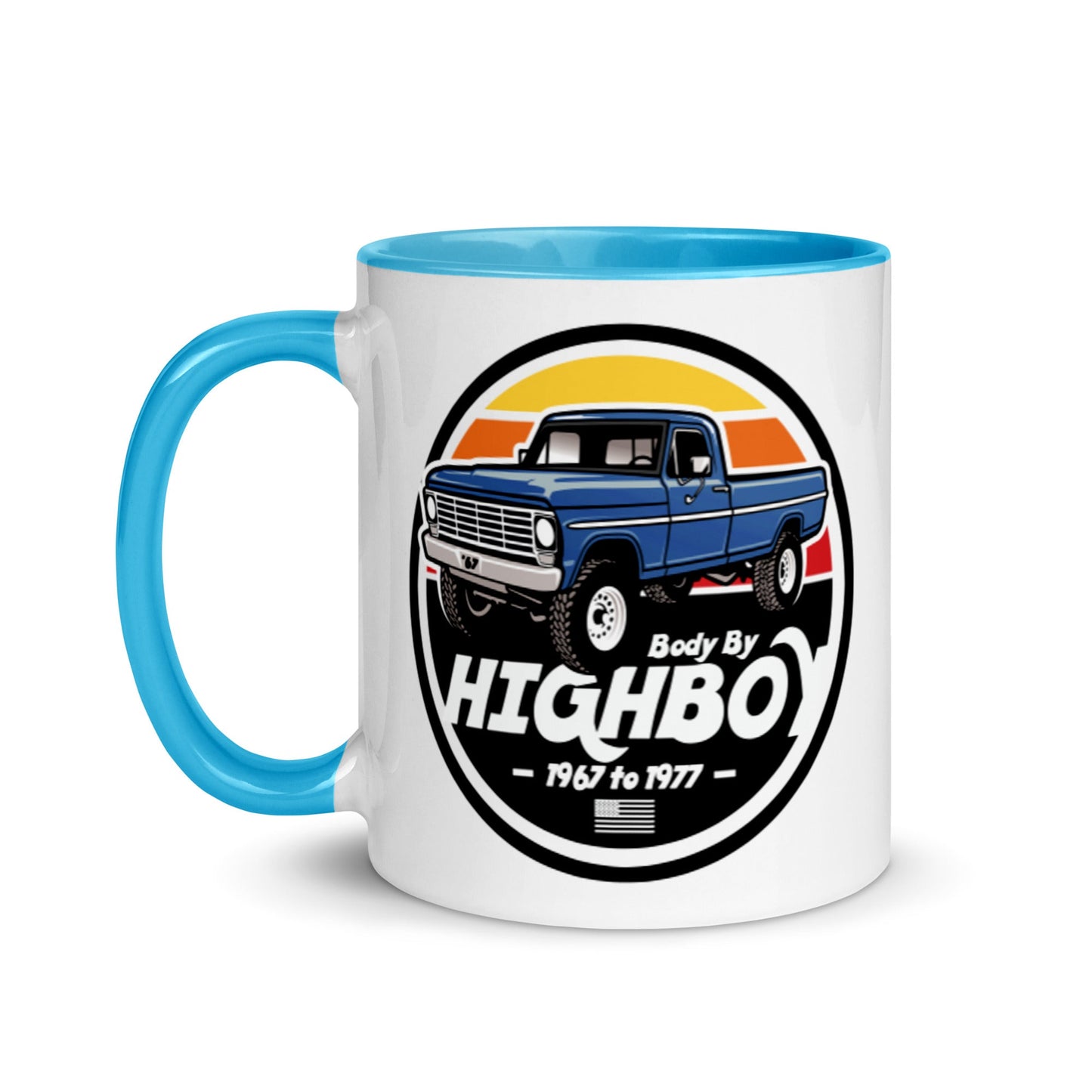 1967 / Blue / Highboy Mug - BodyByHighboy Ford F250 Highboy Bumpside Dentside