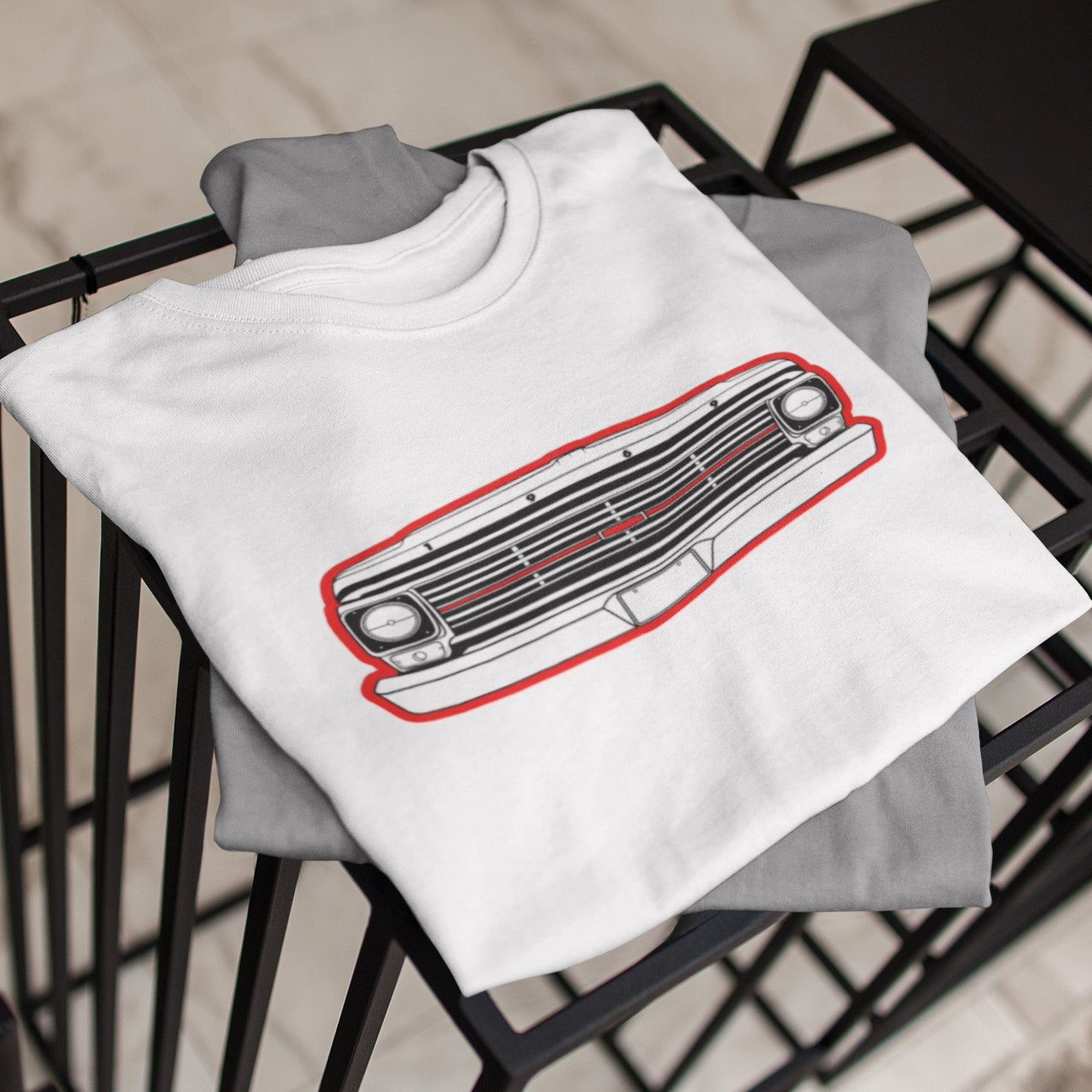 1969 Truck Grille T-Shirt - BodyByHighboy Ford F250 Highboy Bumpside Dentside