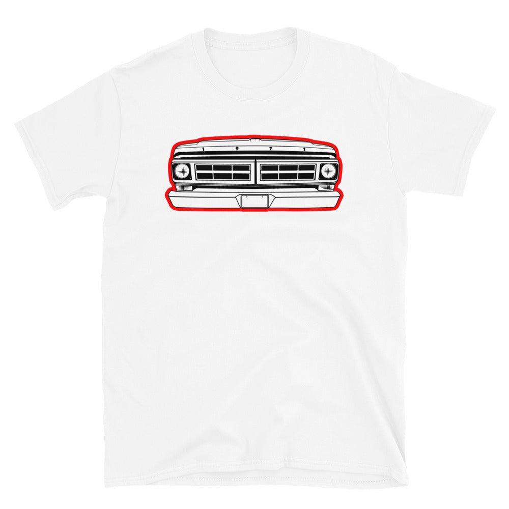 1971 Truck Grille T-Shirt - BodyByHighboy Ford F250 Highboy Bumpside Dentside