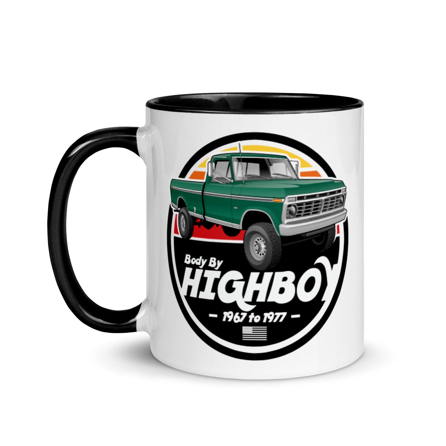 1973, 1974, 1975 / Green / Highboy Mug - BodyByHighboy Ford F250 Highboy Bumpside Dentside