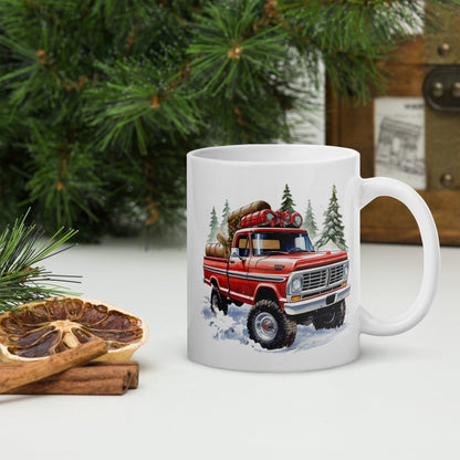 Body By Highboy 2023 Christmas Mug - BodyByHighboy Ford F250 Highboy Bumpside Dentside