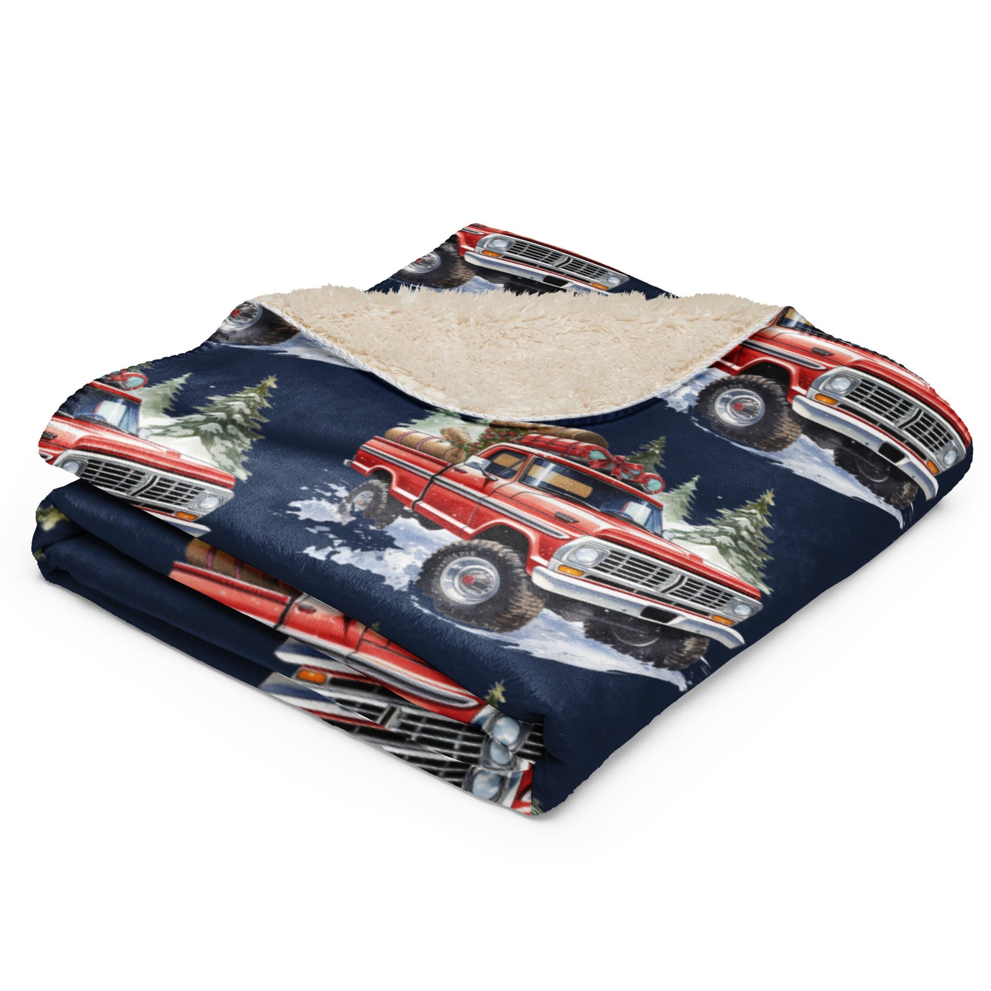 Body By Highboy 2023 Christmas Sherpa blanket - BodyByHighboy Ford F250 Highboy Bumpside Dentside