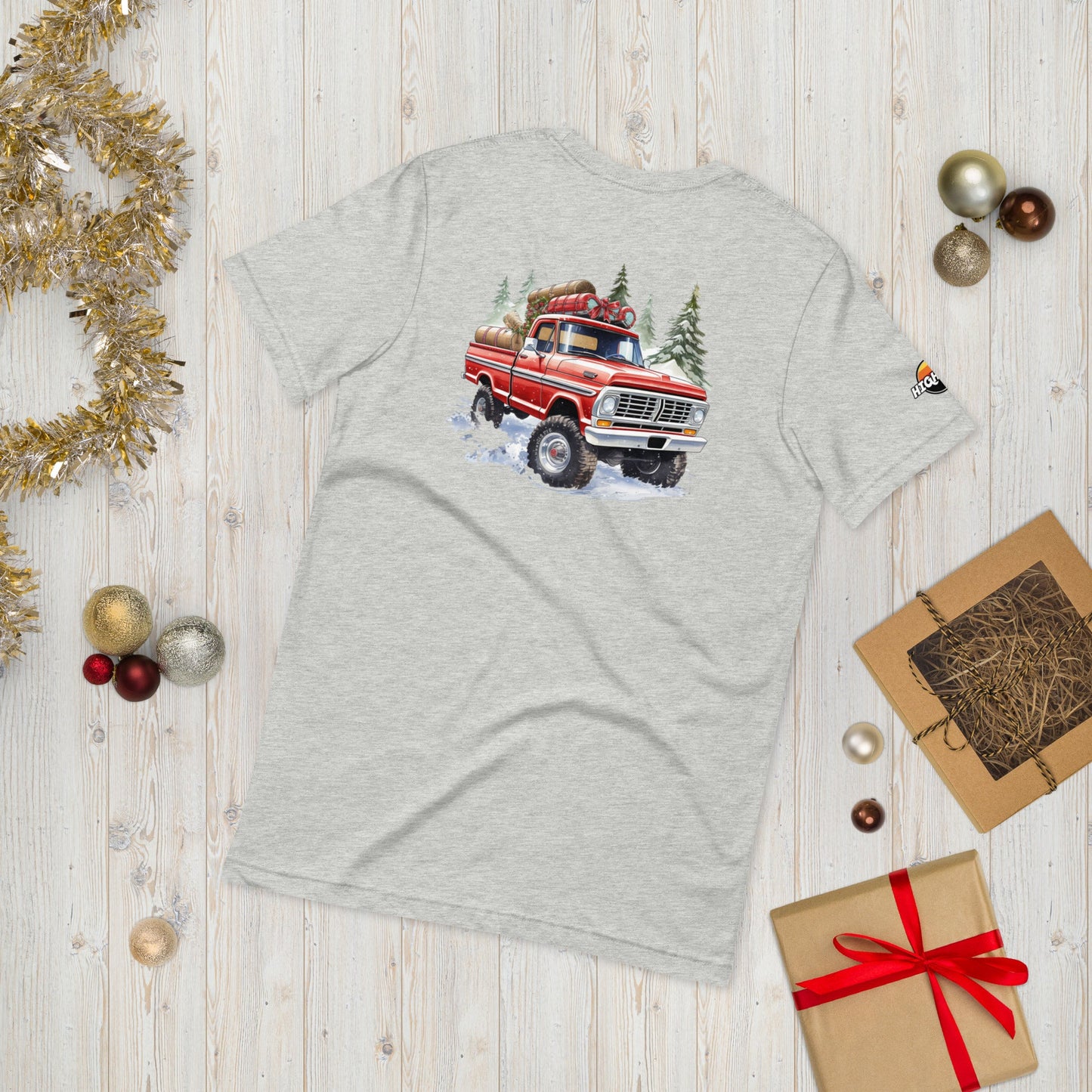 Body By Highboy : 2023 Christmas T-Shirt - BodyByHighboy Ford F250 Highboy Bumpside Dentside