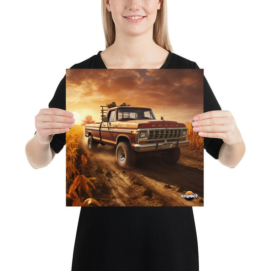 Body By Highboy Ai Truck Poster : #67 - BodyByHighboy Ford F250 Highboy Bumpside Dentside