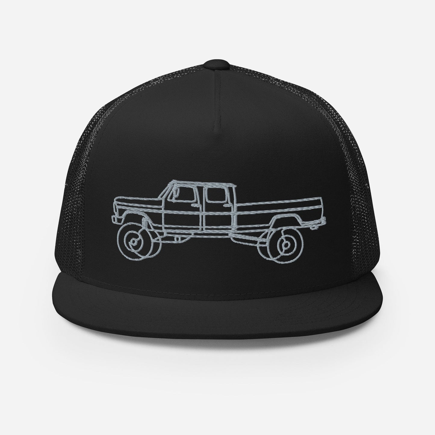 Ext. Cab Highboy Trucker Hat : Single Line Design - BodyByHighboy Ford F250 Highboy Bumpside Dentside