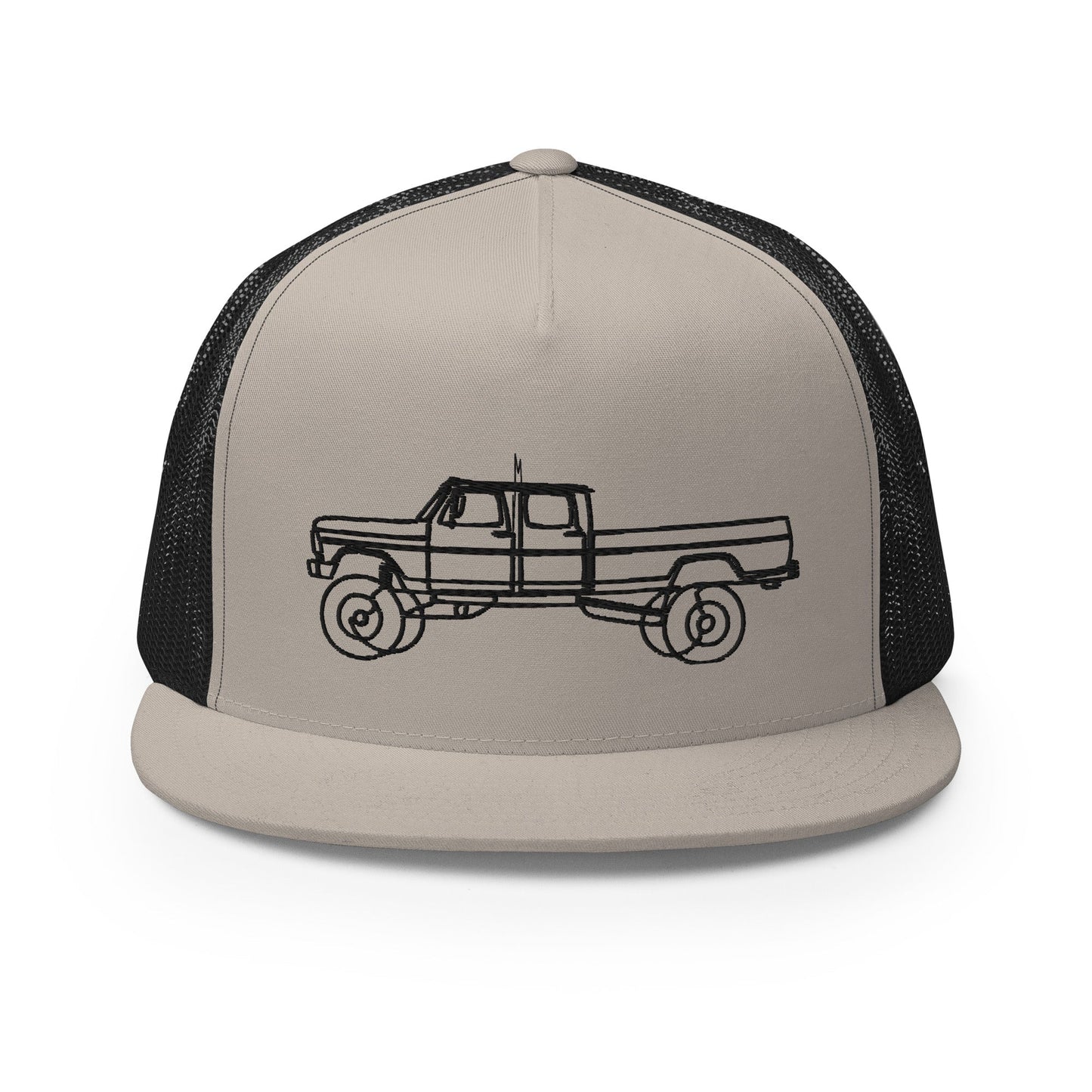 Ext. Cab Highboy Trucker Hat : Single Line Design - BodyByHighboy Ford F250 Highboy Bumpside Dentside