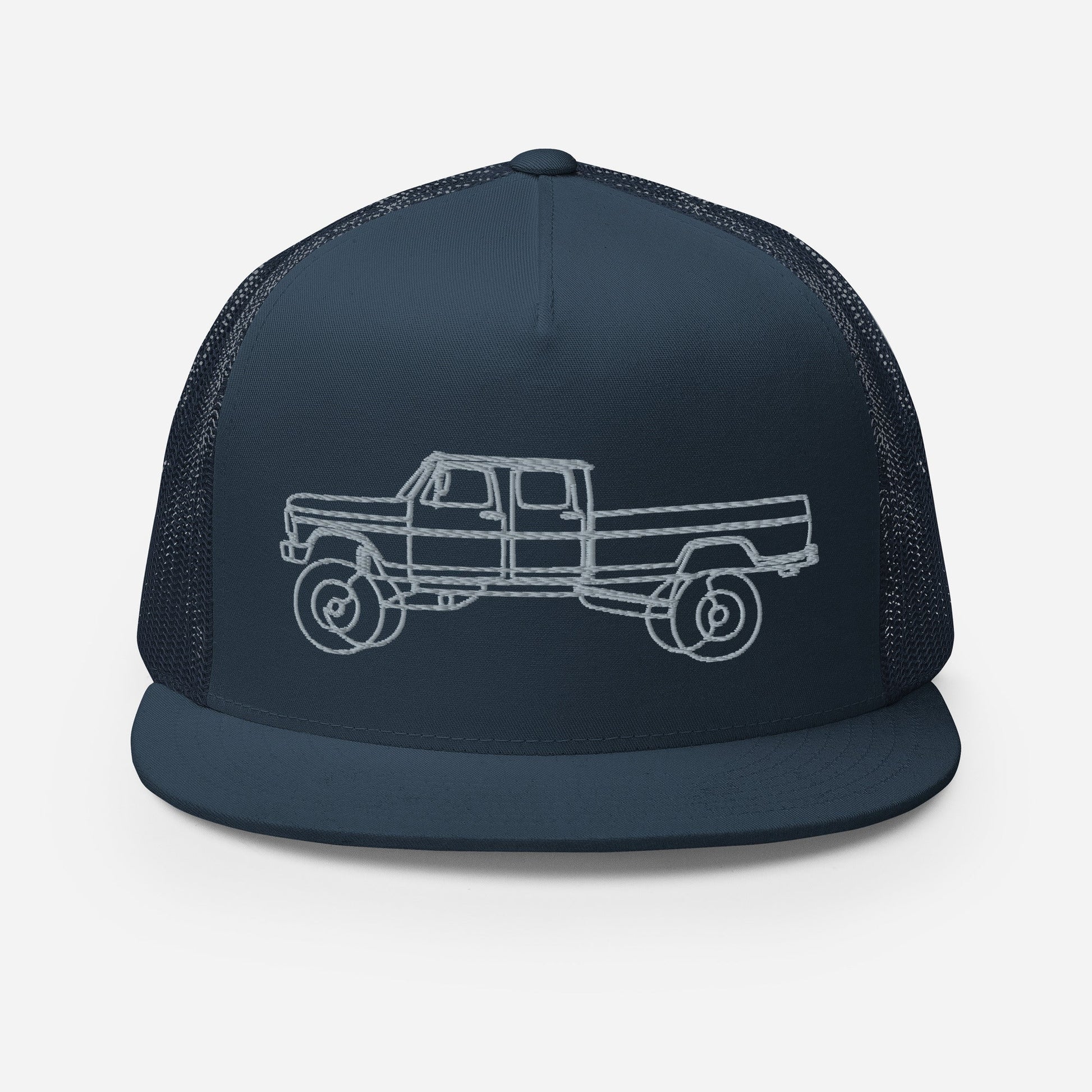 Ext. Cab Highboy Trucker Hat : Single Line Design - BodyByHighboy Ford F250 Highboy Bumpside Dentside