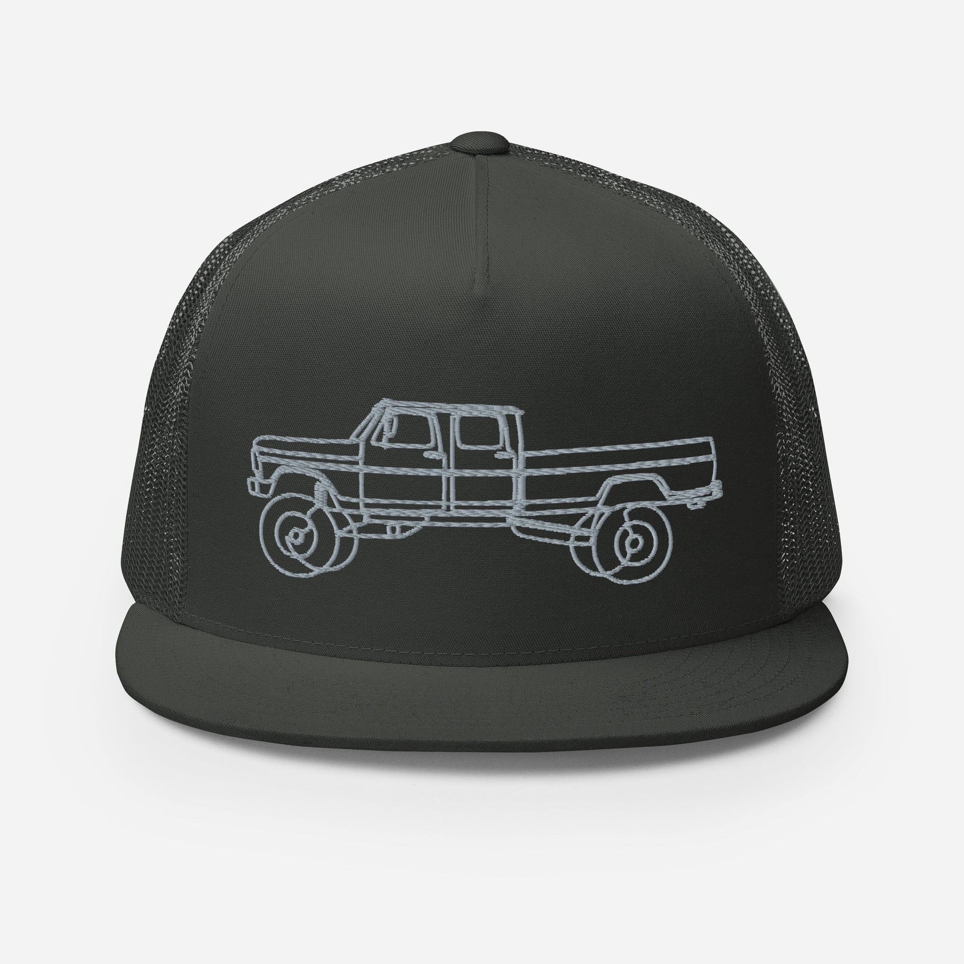 Ext. Cab Highboy Trucker Hat : Single Line Design - BodyByHighboy Ford F250 Highboy Bumpside Dentside