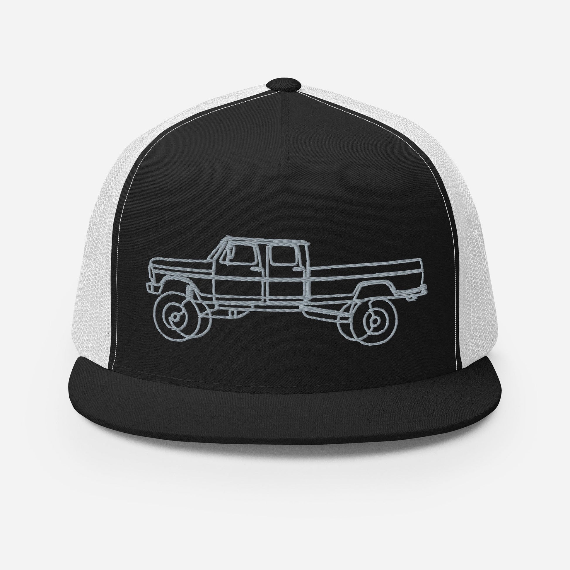 Ext. Cab Highboy Trucker Hat : Single Line Design - BodyByHighboy Ford F250 Highboy Bumpside Dentside