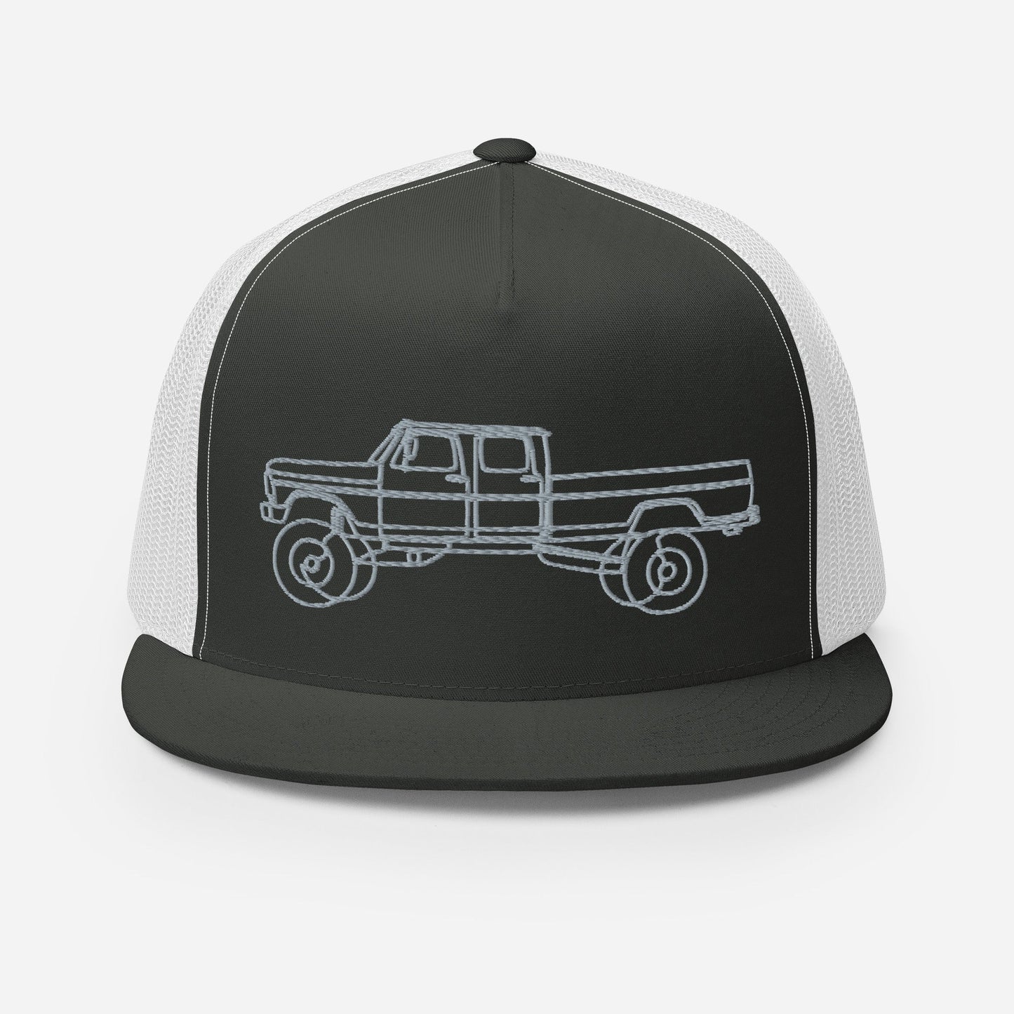 Ext. Cab Highboy Trucker Hat : Single Line Design - BodyByHighboy Ford F250 Highboy Bumpside Dentside