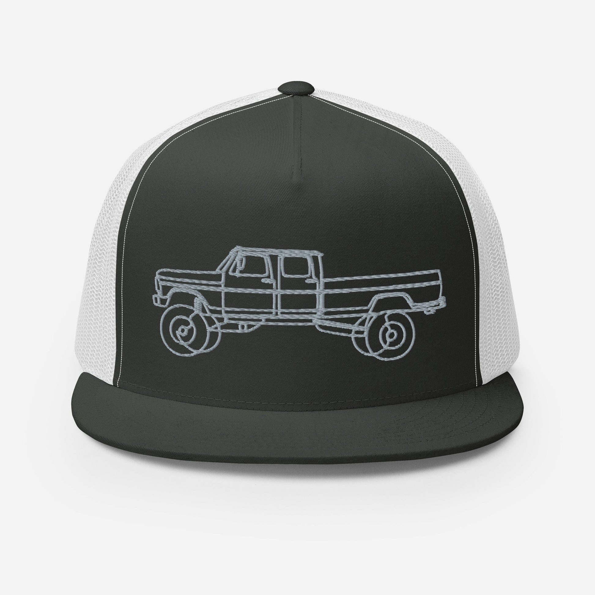 Ext. Cab Highboy Trucker Hat : Single Line Design - BodyByHighboy Ford F250 Highboy Bumpside Dentside