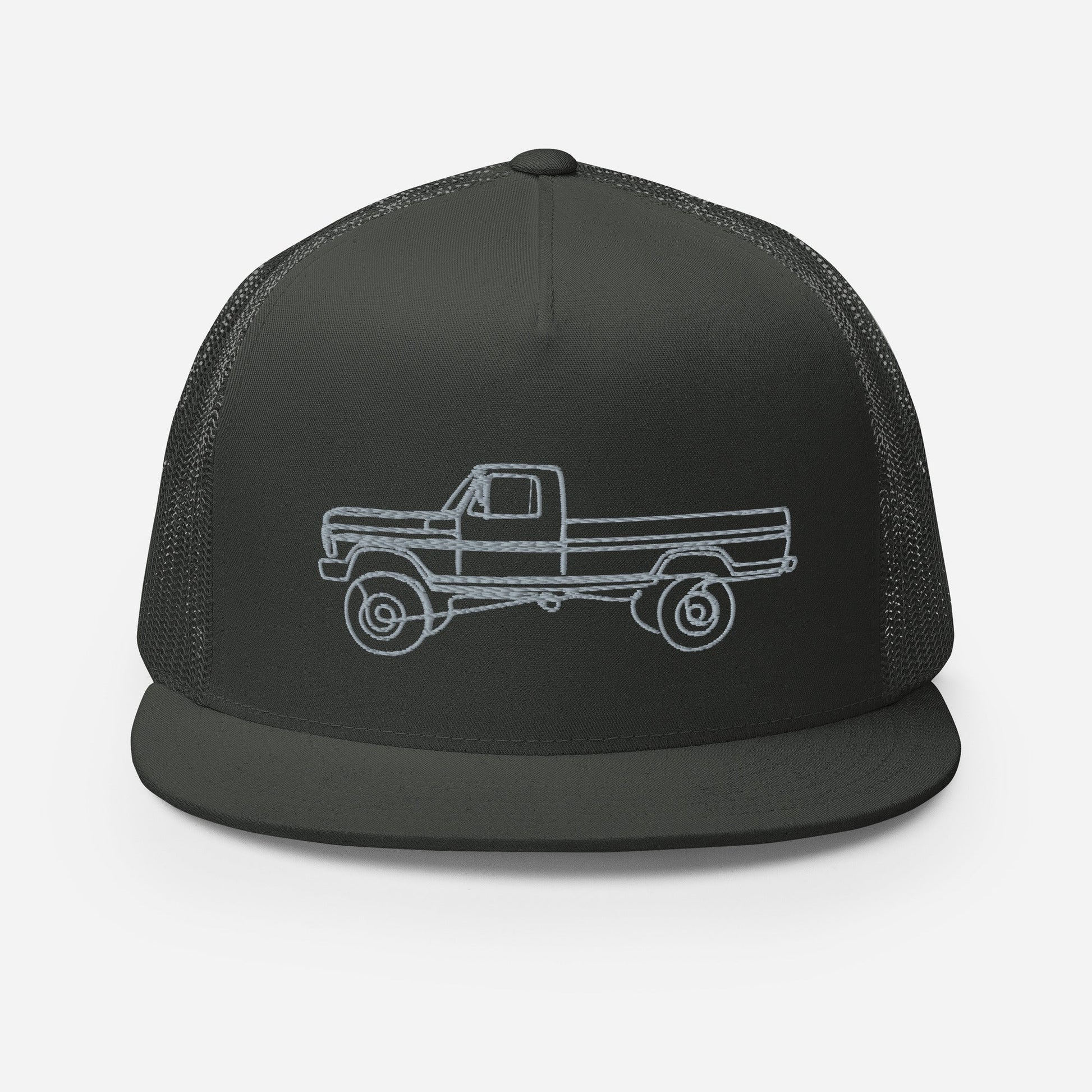 Single Cab Highboy Trucker Hat : Single Line Design - BodyByHighboy Ford F250 Highboy Bumpside Dentside