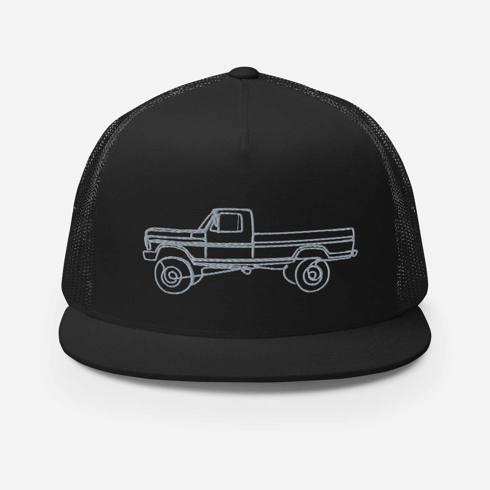 Single Cab Highboy Trucker Hat : Single Line Design - BodyByHighboy Ford F250 Highboy Bumpside Dentside