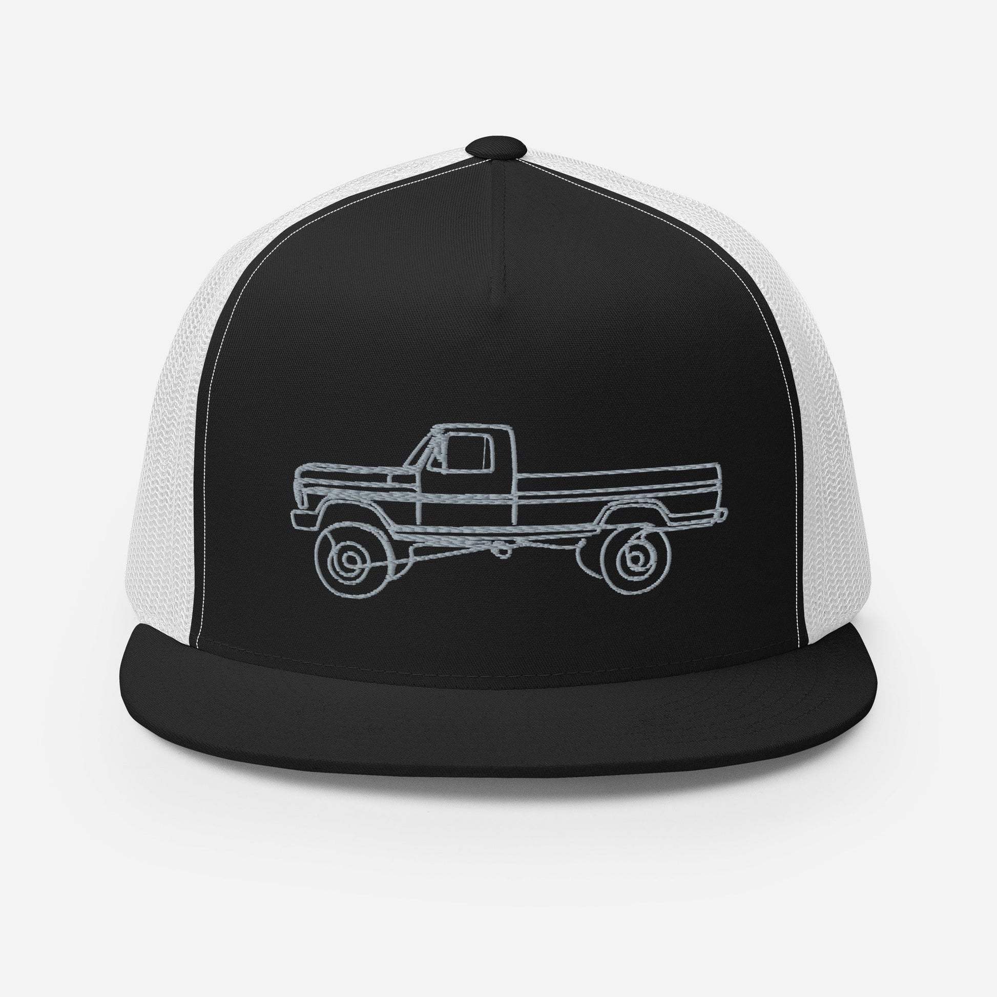 Single Cab Highboy Trucker Hat : Single Line Design - BodyByHighboy Ford F250 Highboy Bumpside Dentside